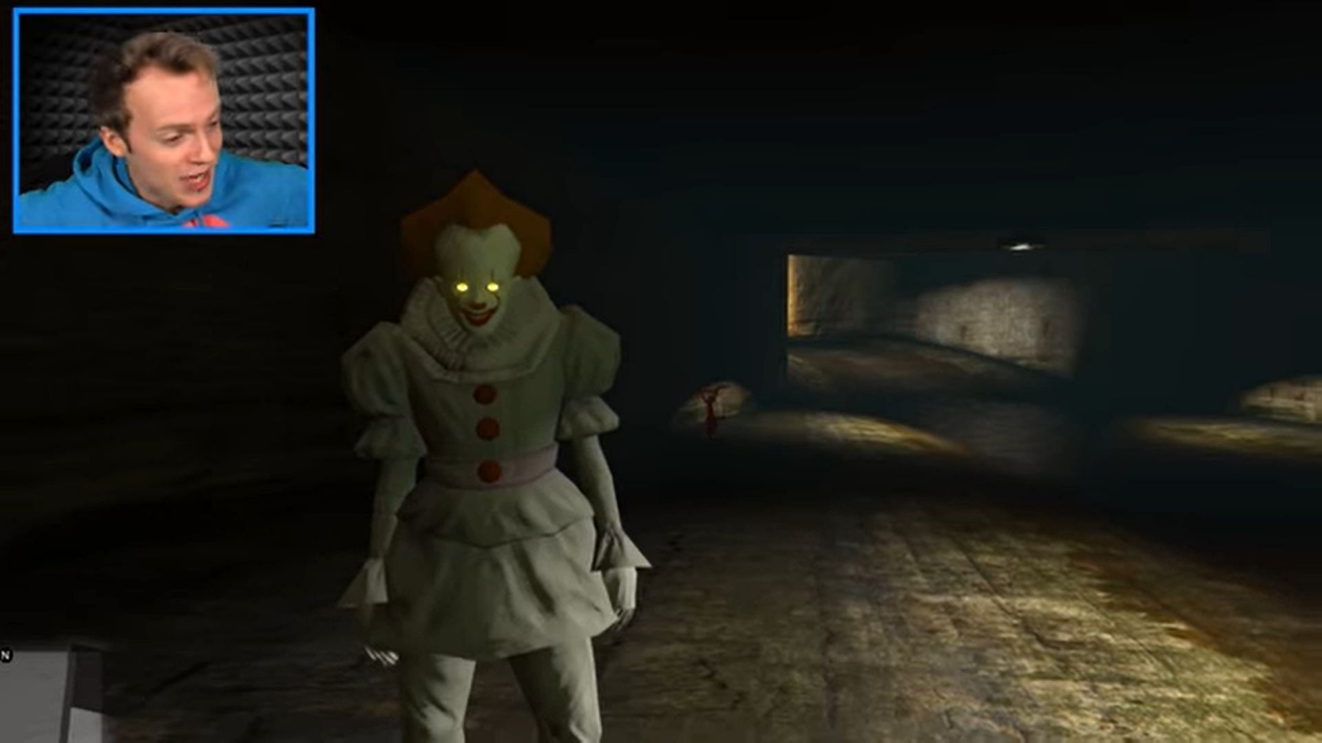 Pennywise the killer clown in GTA 5 using mods (Image via Sportskeeda)