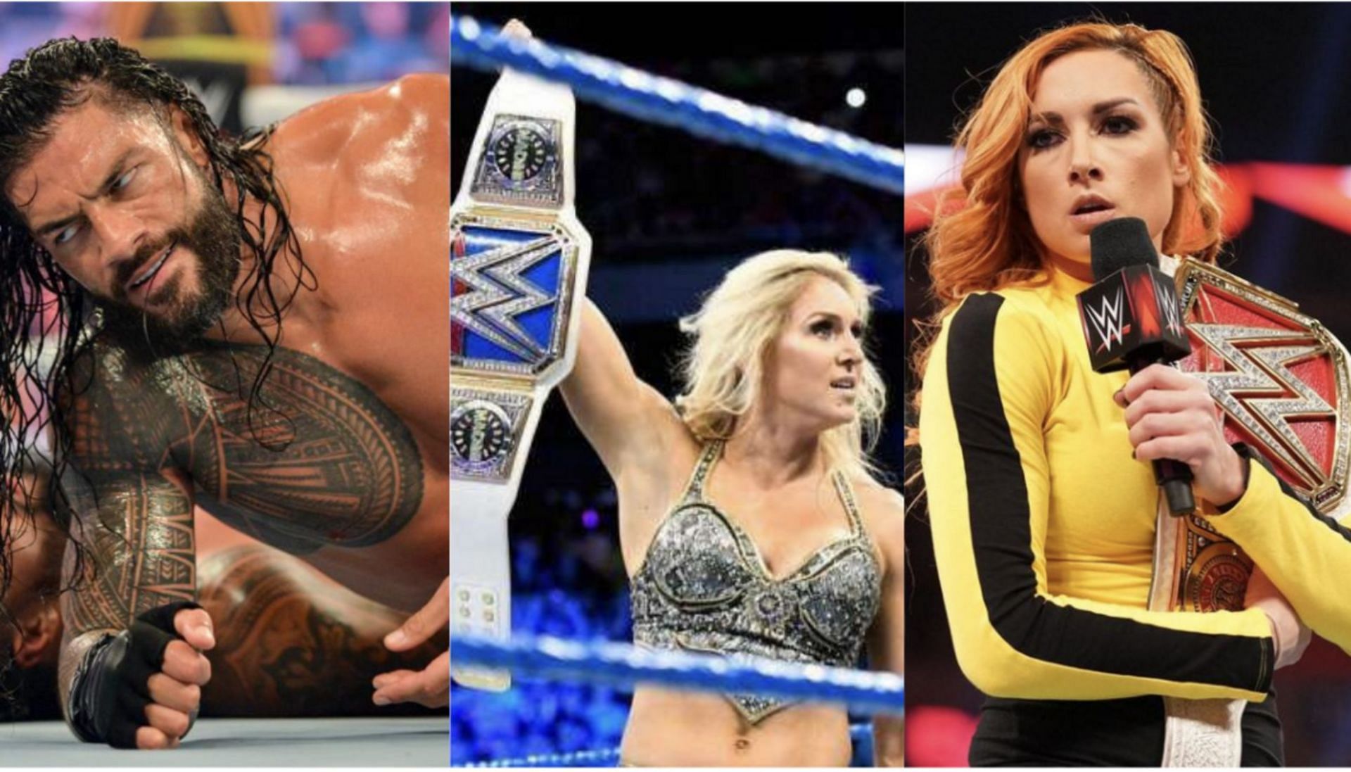 WWE SuperShow: Roman Reigns, Becky Lynch, Charlotte Flair in action