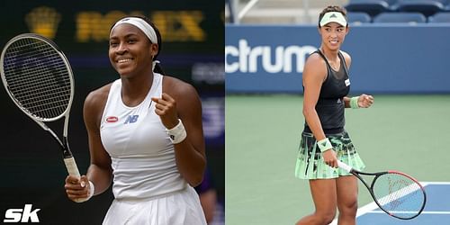 Coco Gauff (L) and Wang Qiang will face off for the third time