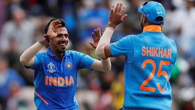 Yuzvendra Chahal trains with Shikhar Dhawan and Ravindra Jadeja ahead of South Africa ODIs