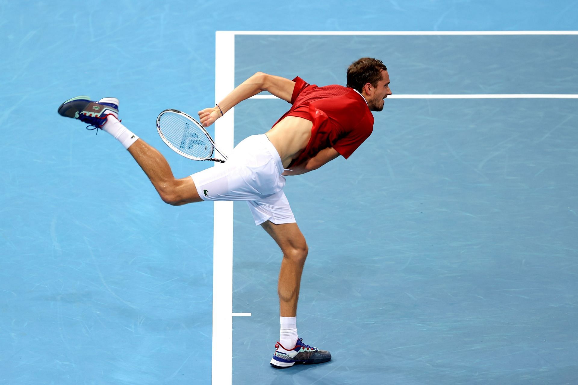 Daniil Medvedev was dominant throughout the match against Alex de Minaur