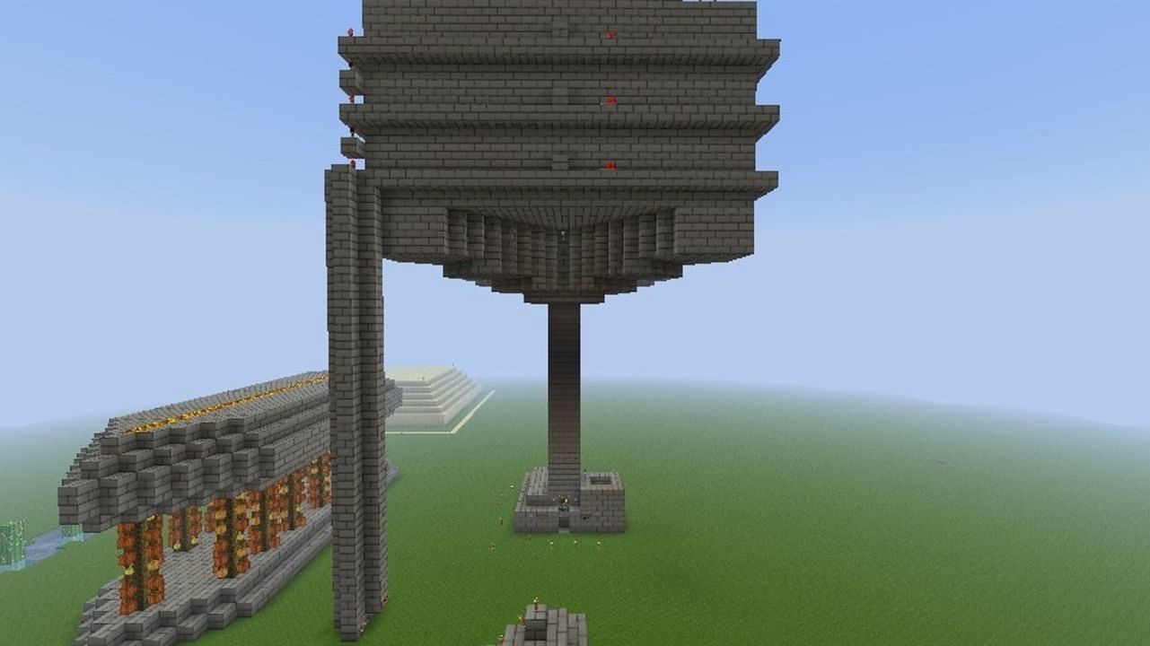 Mob towers come in many different complexities (Image via Mojang)