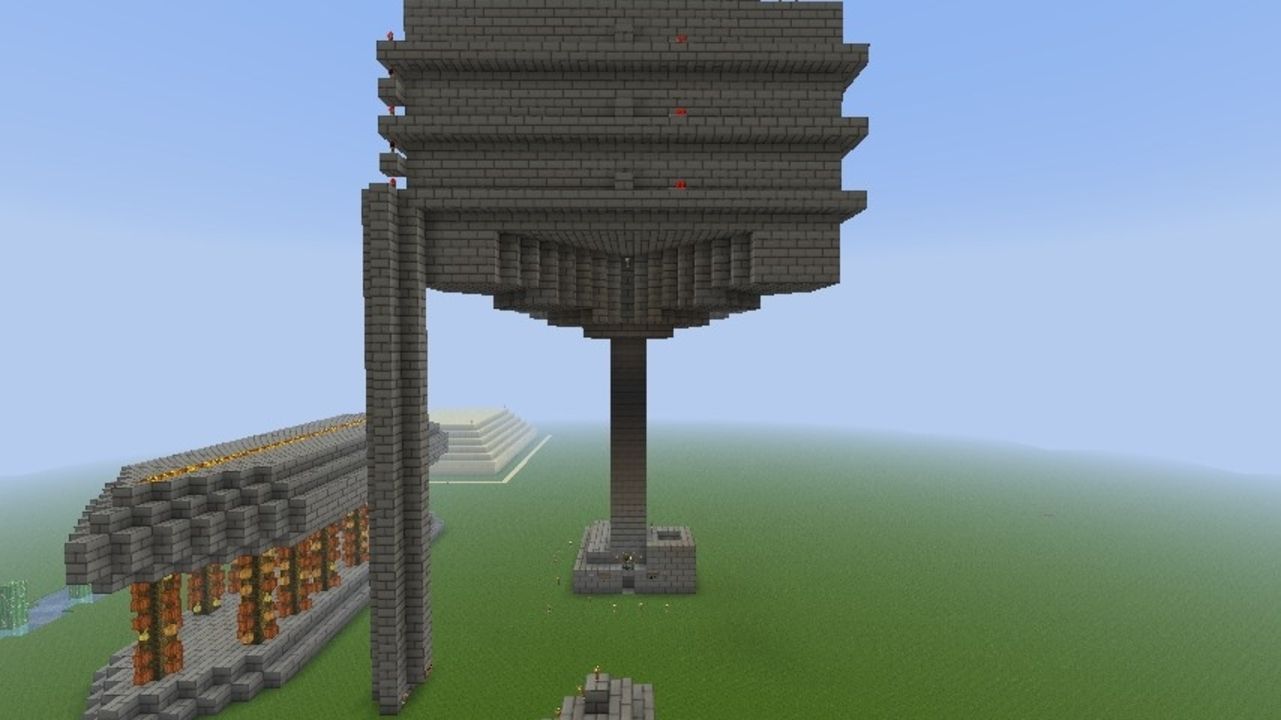 Mob towers come in many different complexities (Image via Mojang)