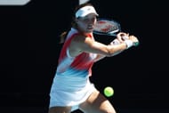 Jessica Pegula in action at the 2022 Australian Open