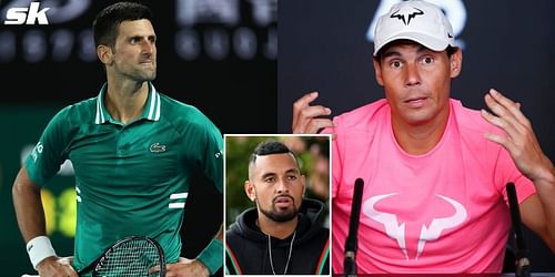 Nick Kyrgios has lashed out at Rafael Nadal and Stefanos Tsitsipas