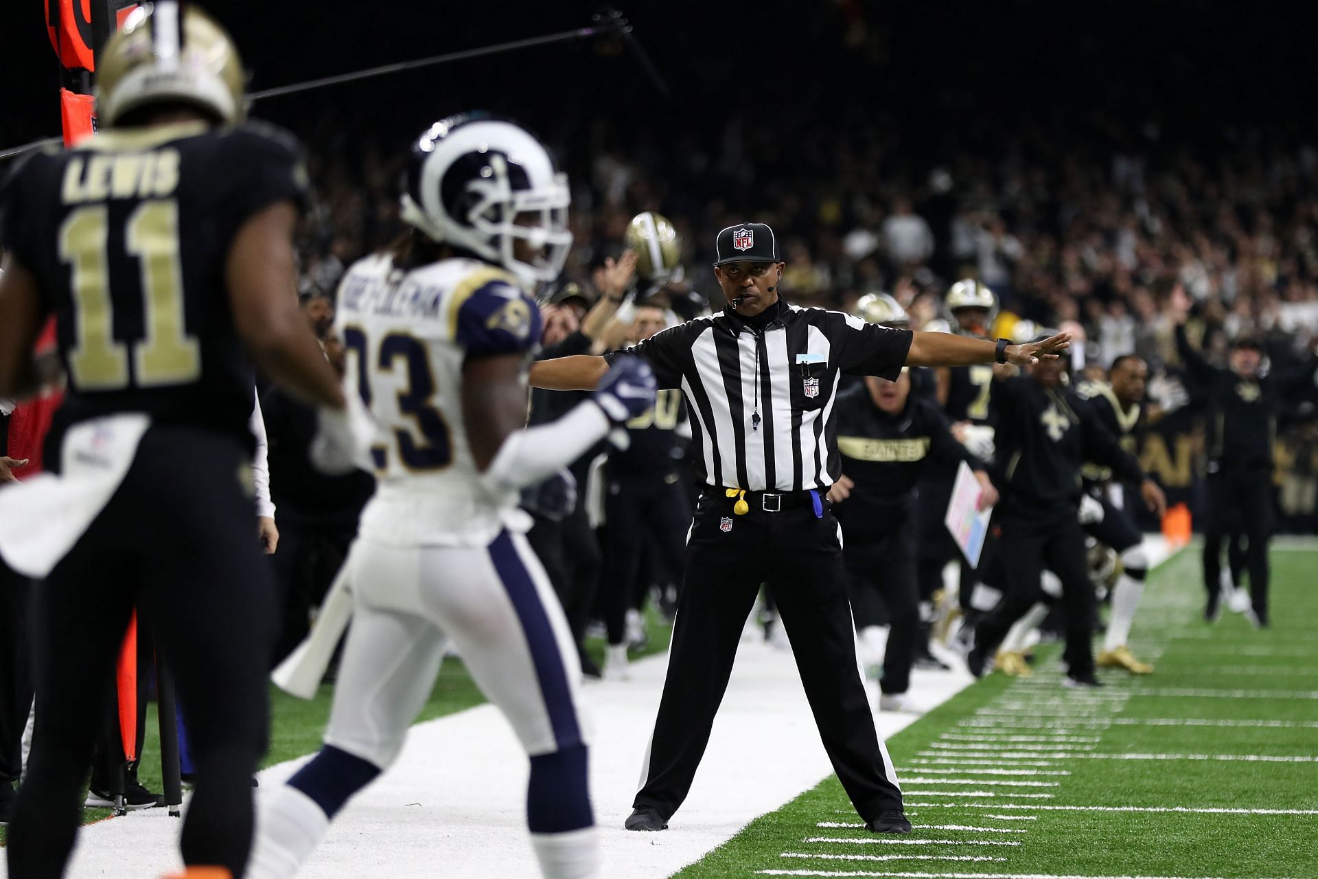 A controversial call marred the final stages of the 2019 NFC Championship Game (Photo: Getty)