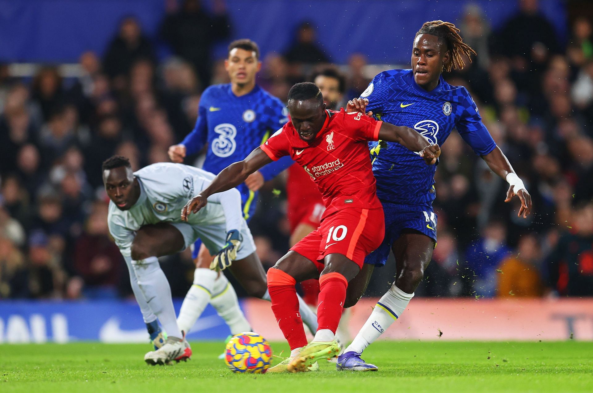 Mendy (left) and Mane (right) were the star performers on the night.
