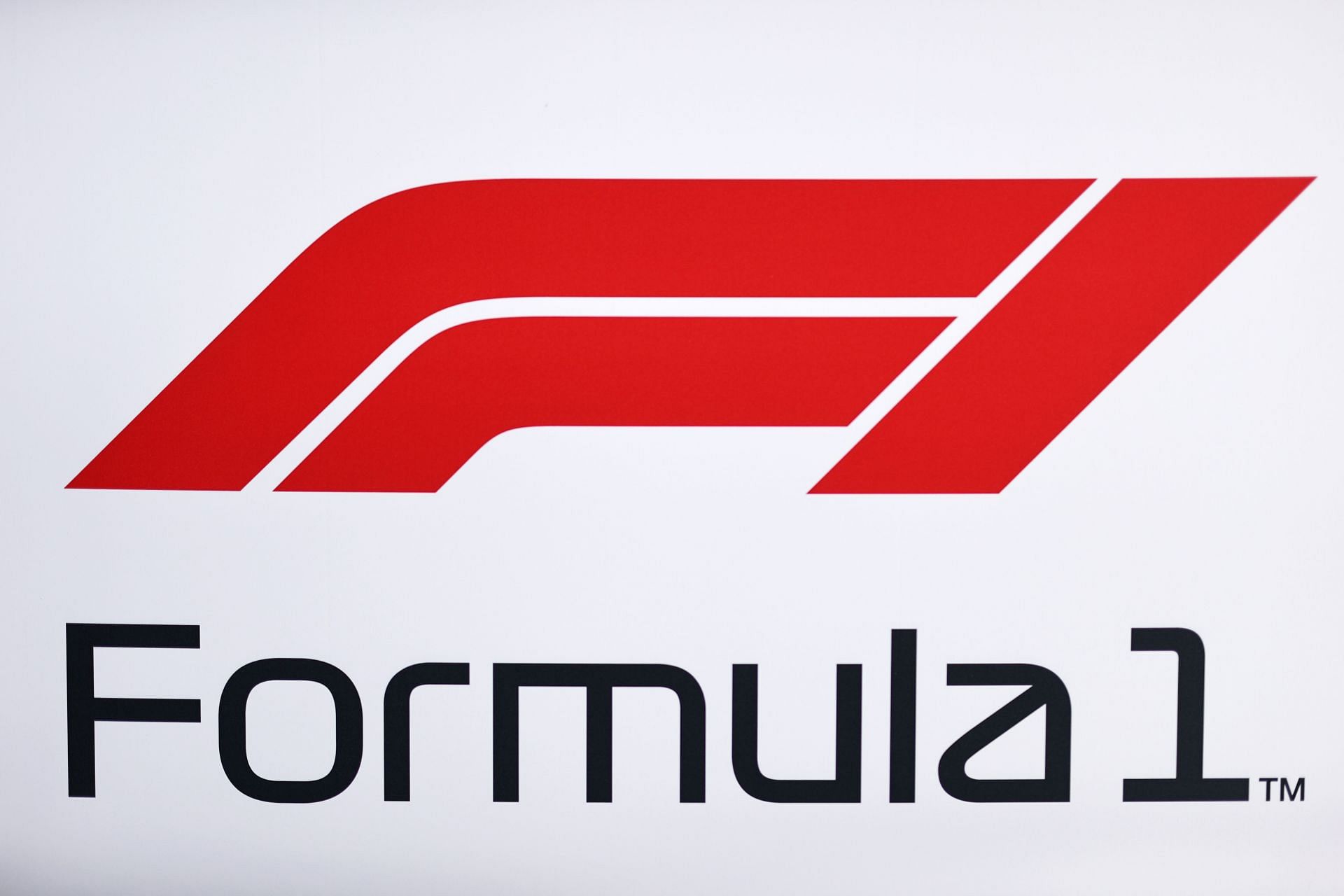 The Formula 1 logo in the Paddock during the F1 Grand Prix of USA (Photo by Chris Graythen/Getty Images)
