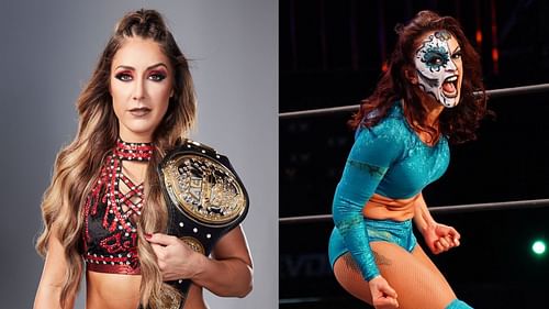 AEW Women's champion Britt Baker (left) should face off against Thunder Rosa (right) once more