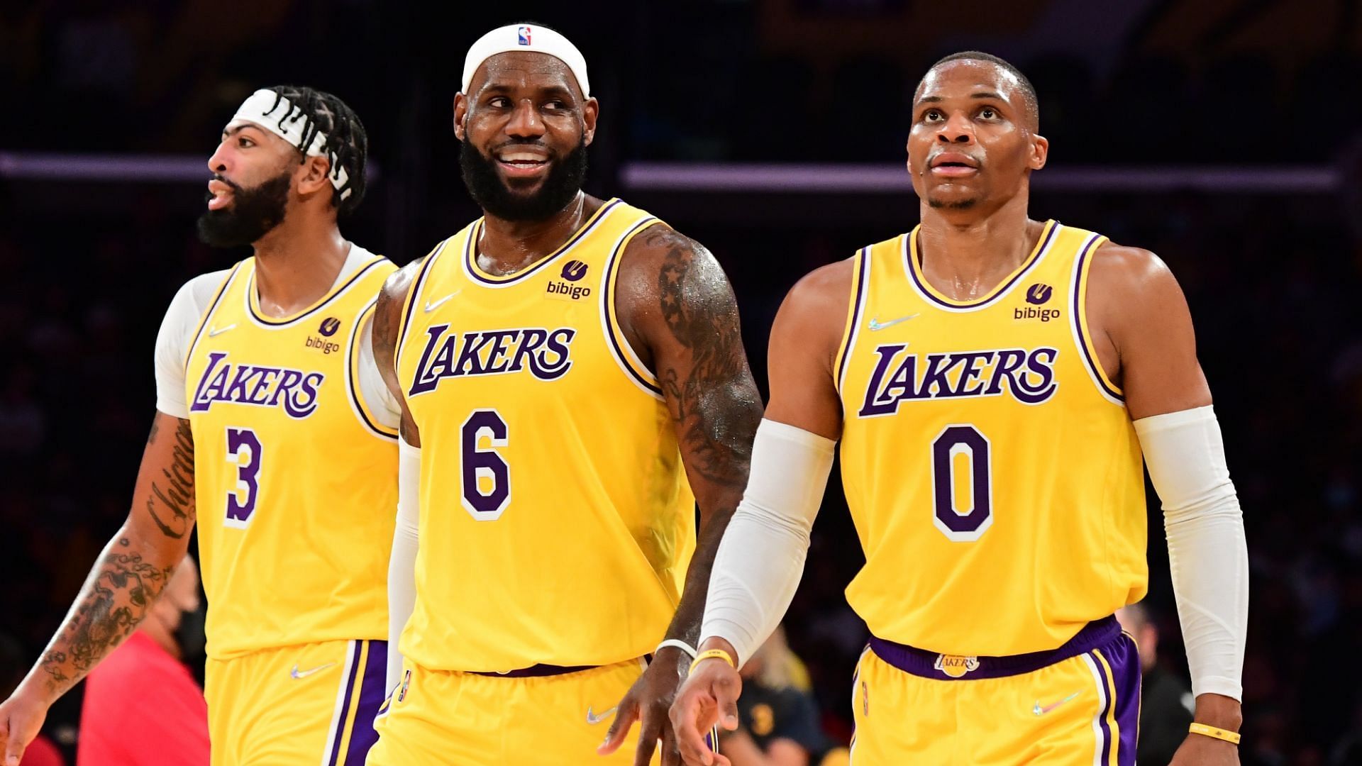 The LA Lakers' Big Three will lead the push for a playoff spot.[Photo: Sporting News]