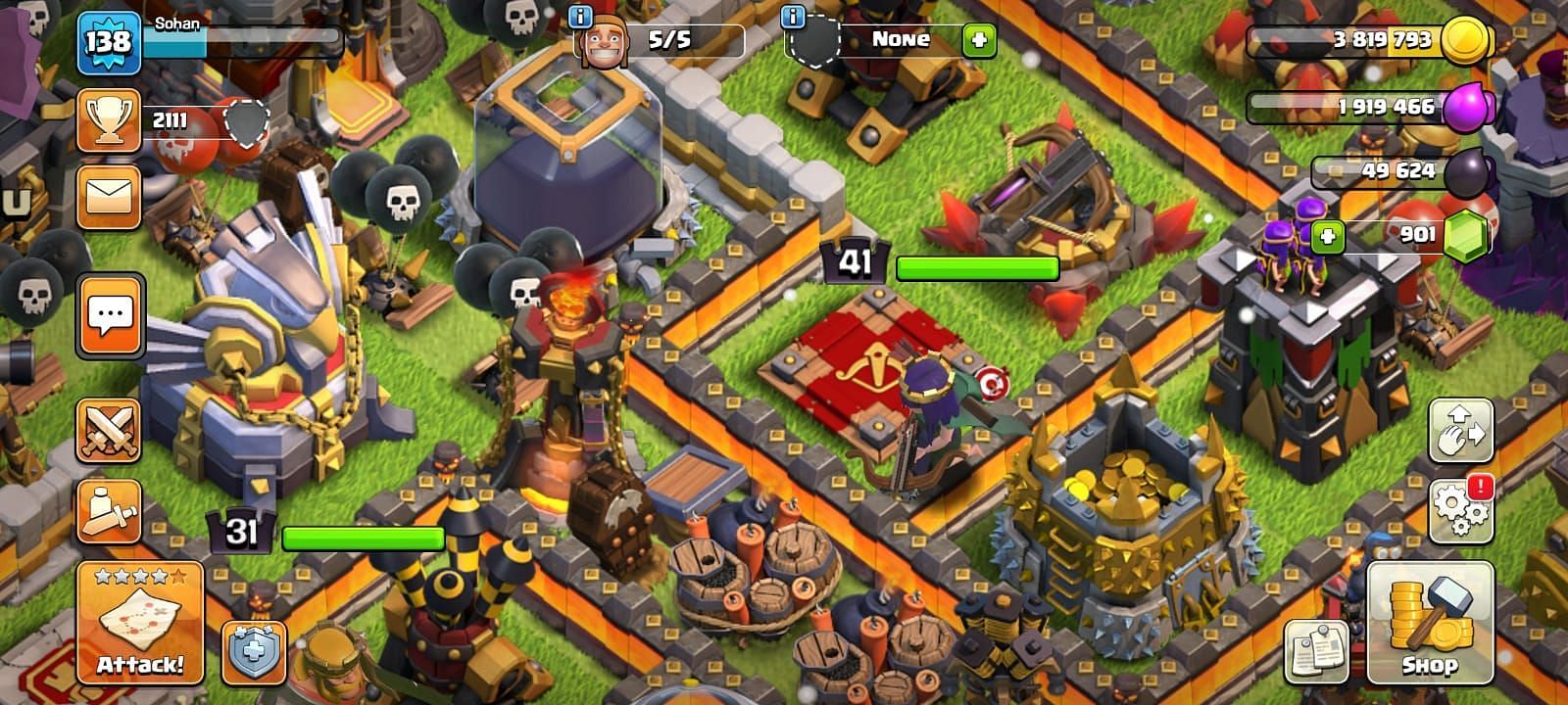 Clash Of Clans- ARCHER QUEEN VS BARBARIAN KING, Clash Of Cl…