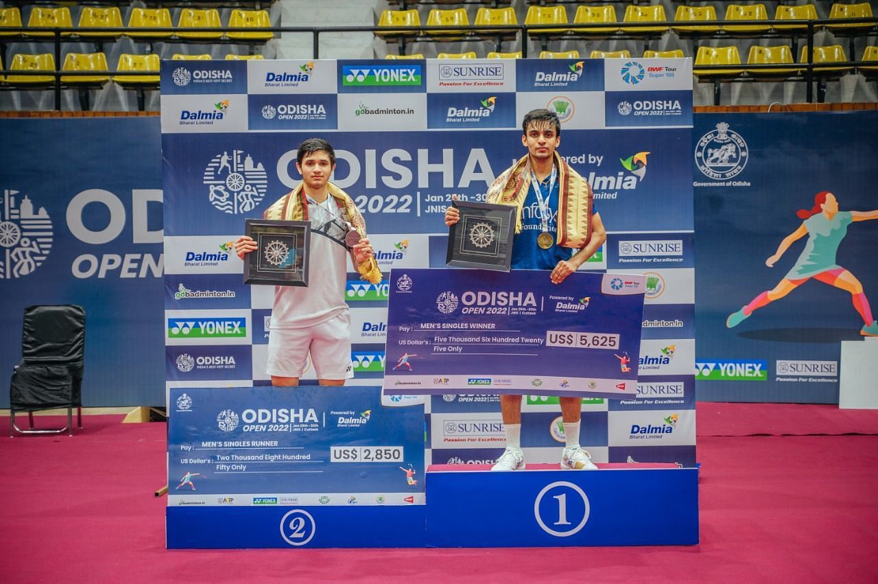 Kiran George (R) beat Priyanshu Rajawat 21-15, 14-21, 21-18 in the men&#039;s singles final on Sunday. (Picture: BAI)