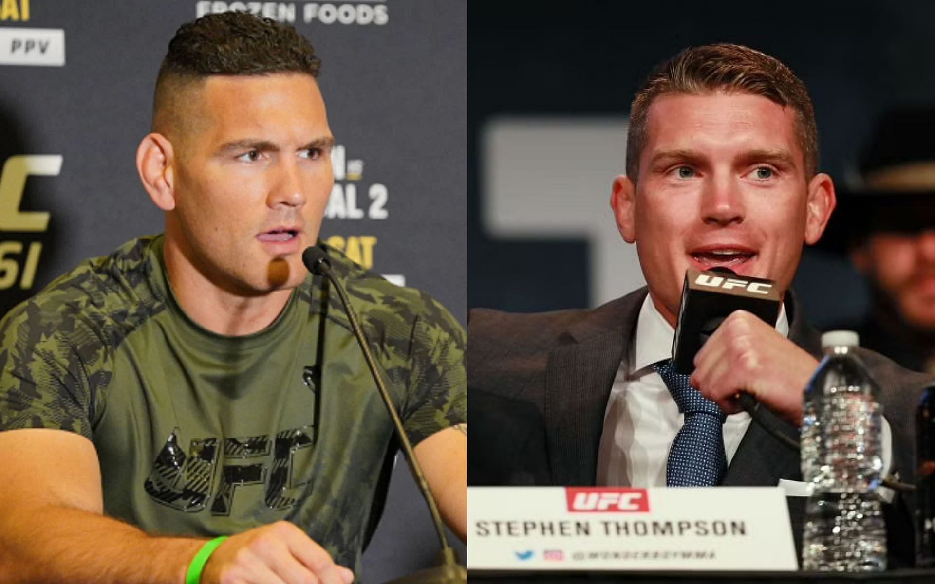 Chris Weidman (left) and Stephen Thompson (right)