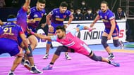 Arjun Deshwal's streak of Super 10s ended against Dabang Delhi KC. (Image: Pro Kabaddi/Facebook)