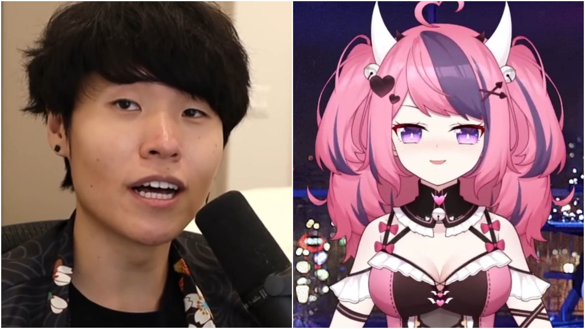 Twitch V-Tuber not a big fan of streamers like Disguised Toast reacting to anime on stream (Image via Sportskeeda)