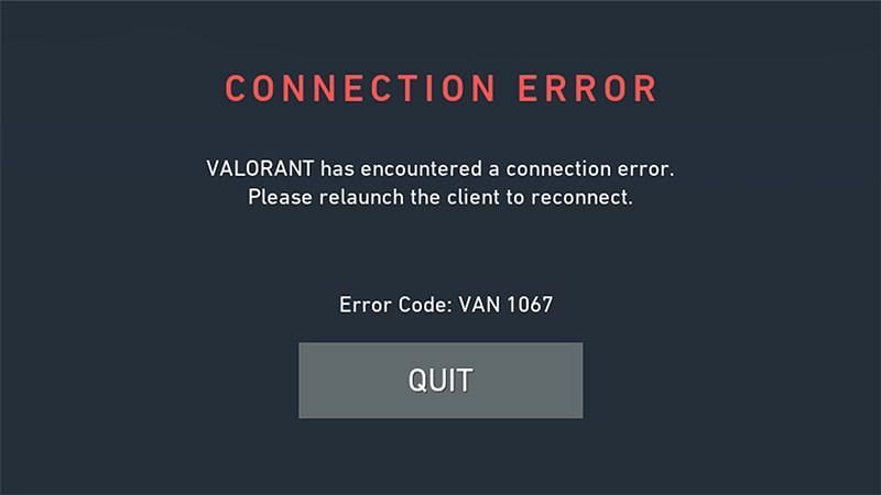 Guide to fix VAN 1067 error (Image via Riot Games)