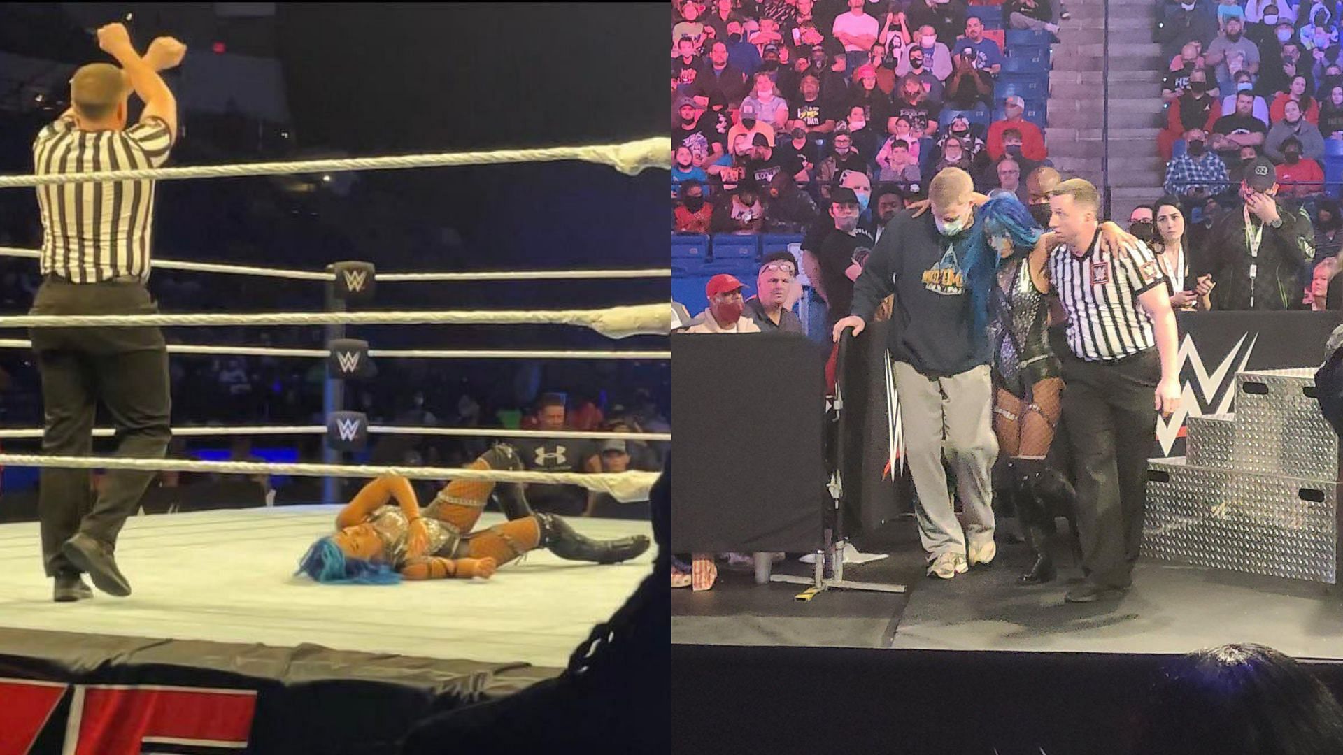 Sasha Banks faced Charlotte Flair at a recent WWE house show.