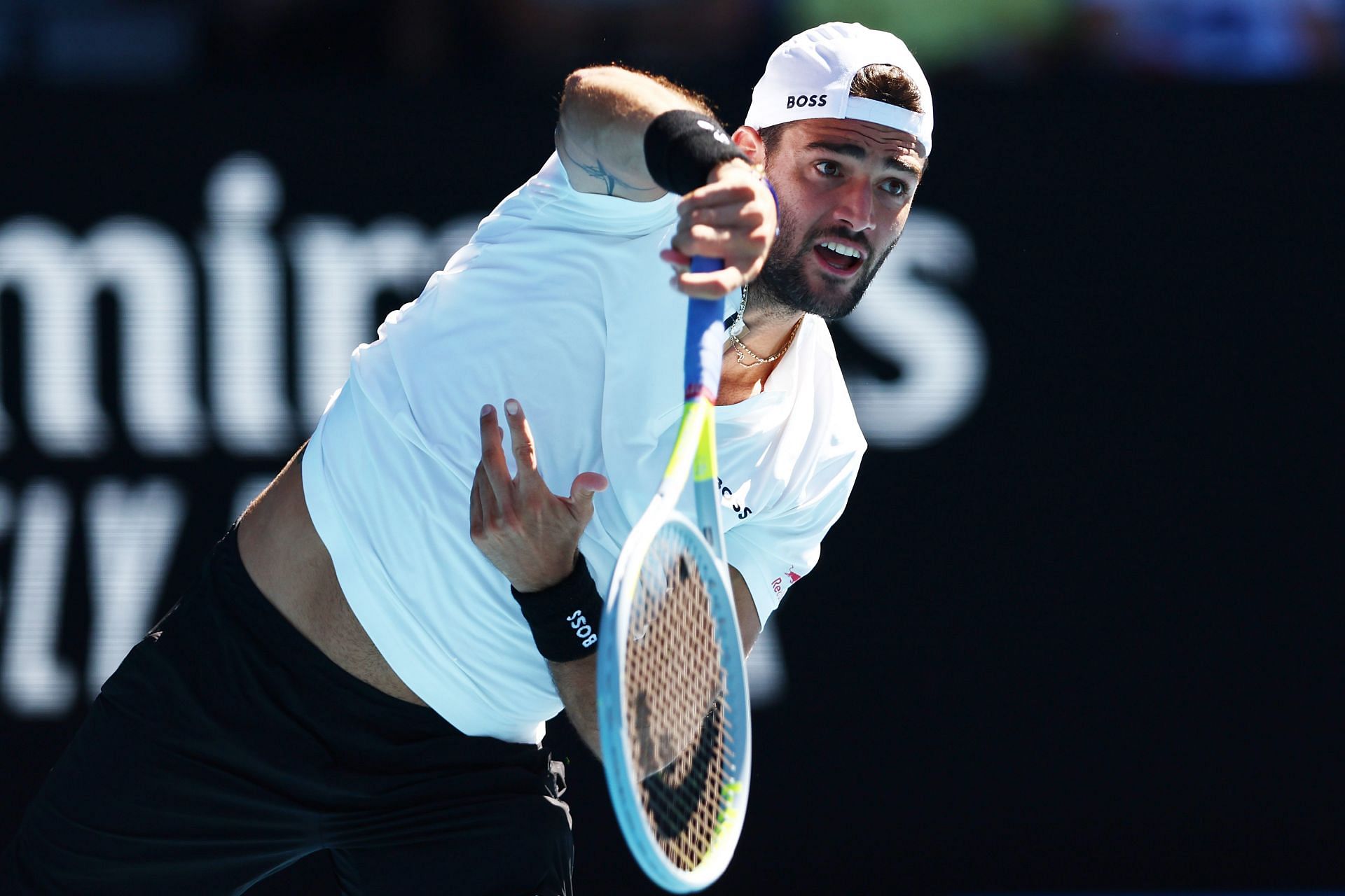 Matteo Berrettini at the 2022 Australian Open