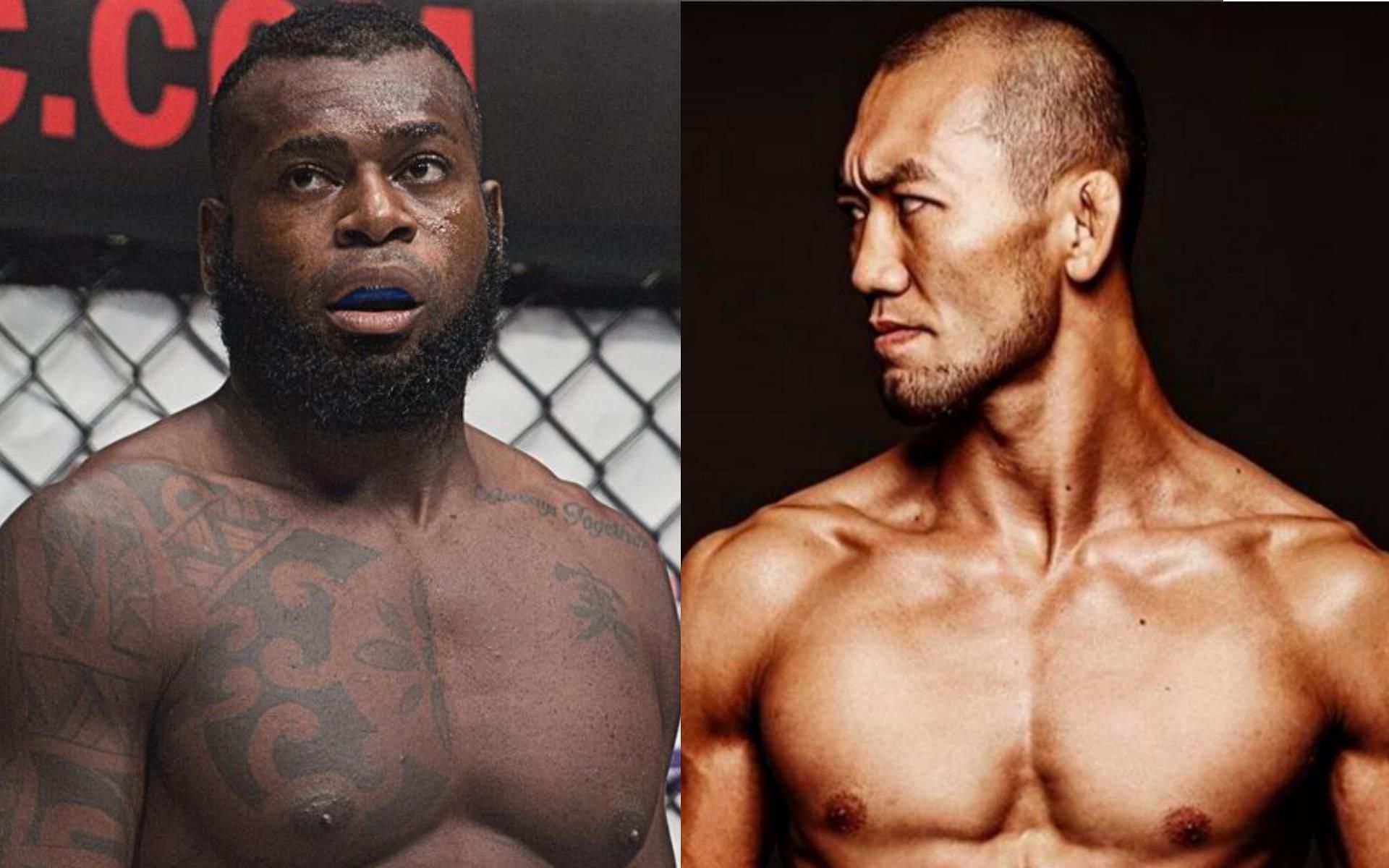 Leandro Ataides (Left) is eager to take on Yushin Okami (Right) at ONE: Heavy Hitters. | [Photo: ONE Championship]