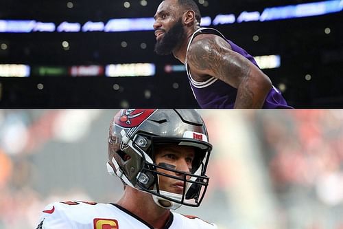 Two of the world's premiere athletes, LeBron James and Tom Brady