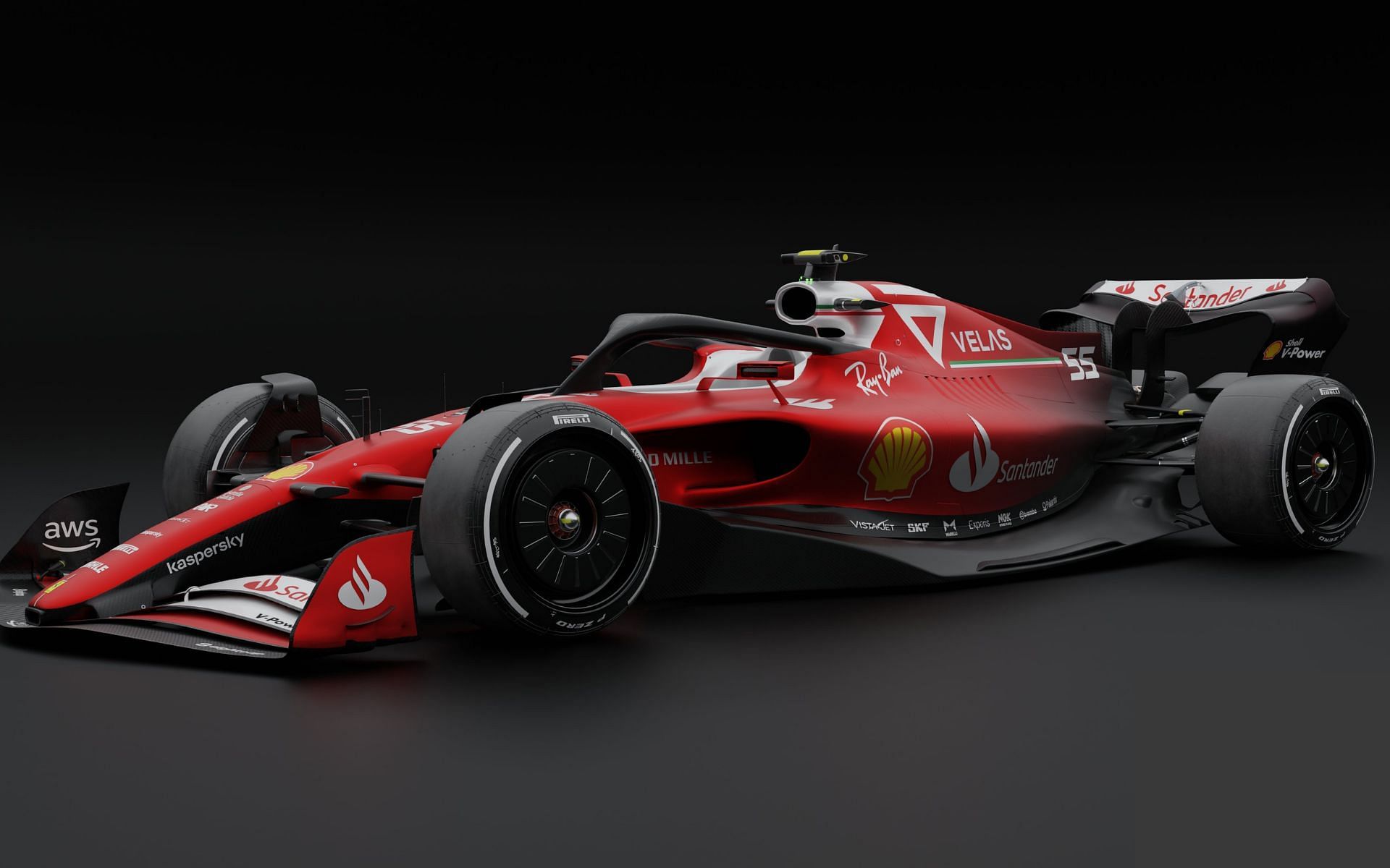 A concept image depicting Ferrari&#039;s 2022 challenger Courtesy: Twitter/@ChrisPaulDesig1