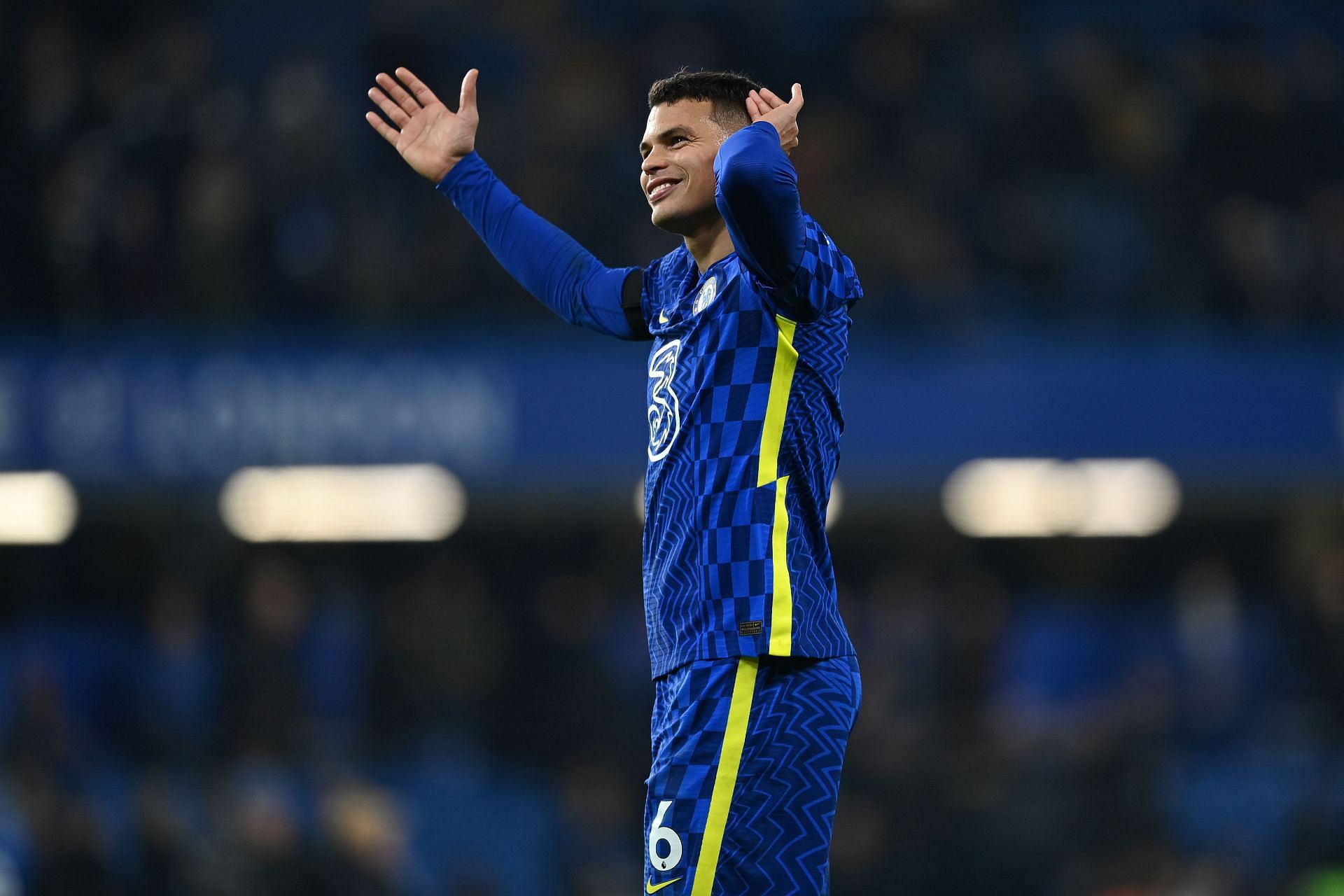 Thiago Silva in action against Tottenham Hotspur