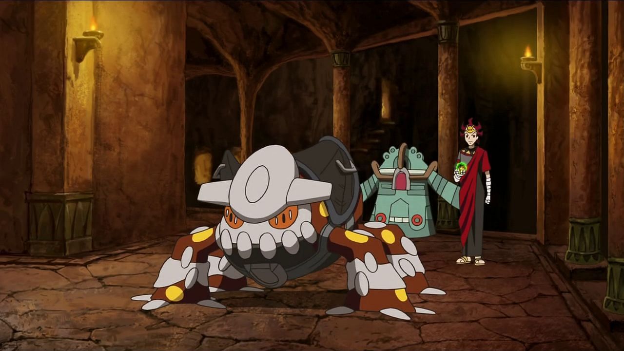 Heatran as it appears in the movie Arceus and the Jewel of Life (Image via The Pokemon Company)