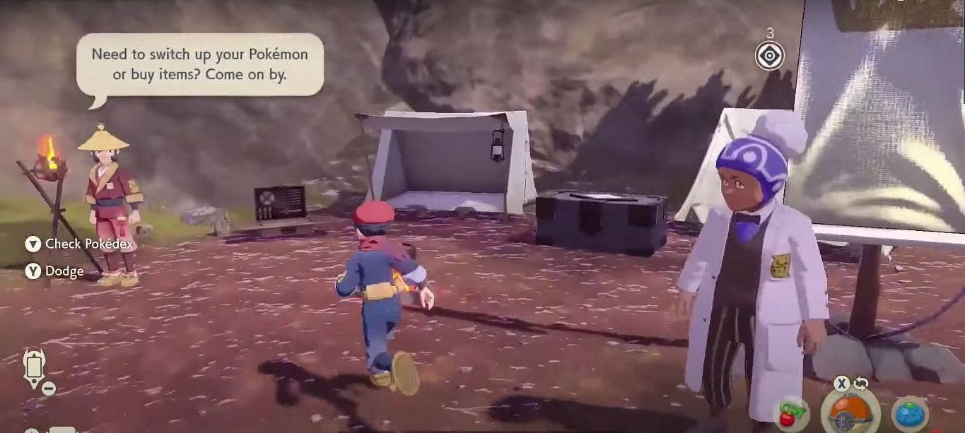 Trainers can craft item at camps (Image via Game Freak)