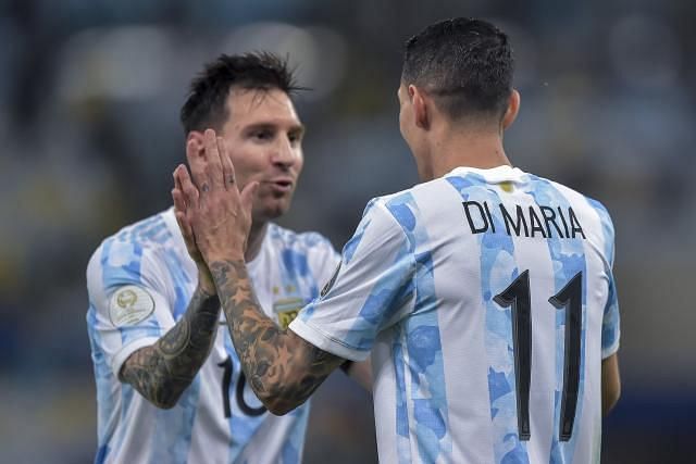 Lionel Messi, Ángel Di María Wear New Argentina Home Shirt For