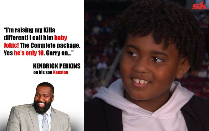 Watch: "I call him baby Jokić!" – Kendrick Perkins hypes up 10-year old son Kenxton Perkins after school highlights gain traction on Twitter