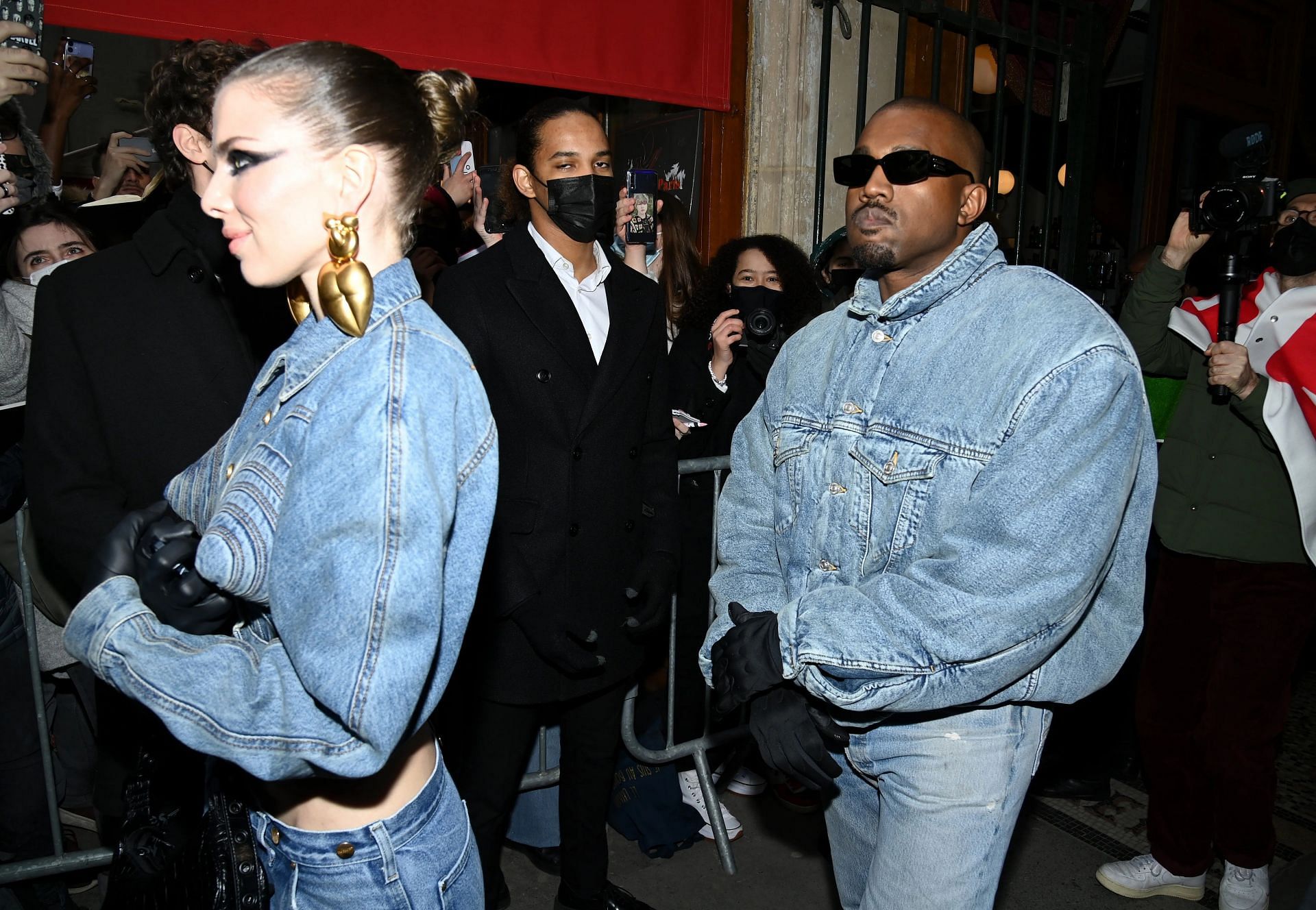 Julia Fox and Kanye West (Image via Pascal Le Segretain/Getty Images)
