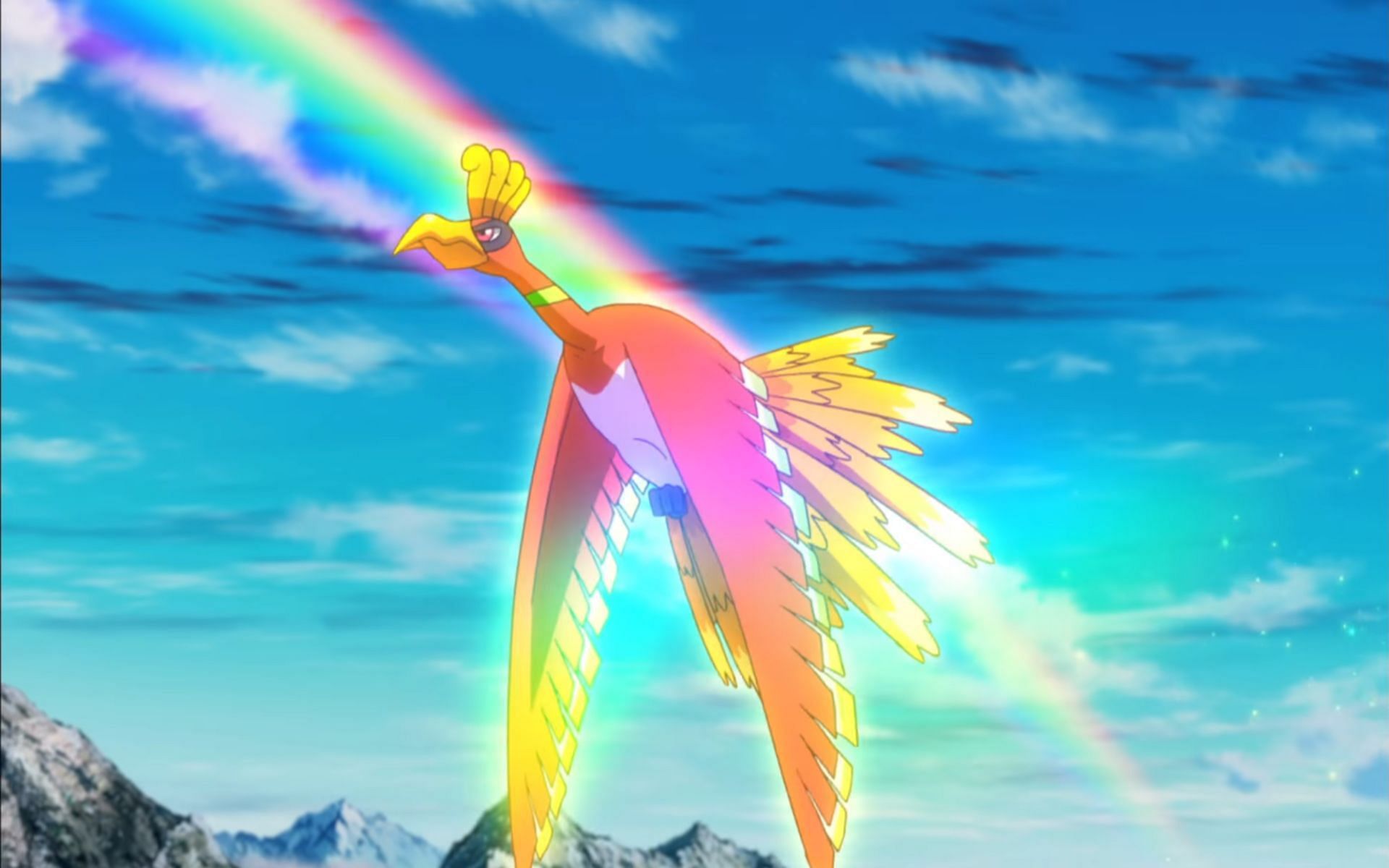 Ho-oh rests in Tin Tower in Ecruteak City (Image via The Pokemon Company)