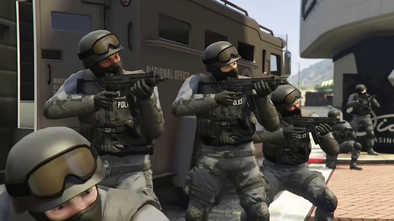 Some of the toughest security in GTA Online (Image via YouTube/Slime Gaming)