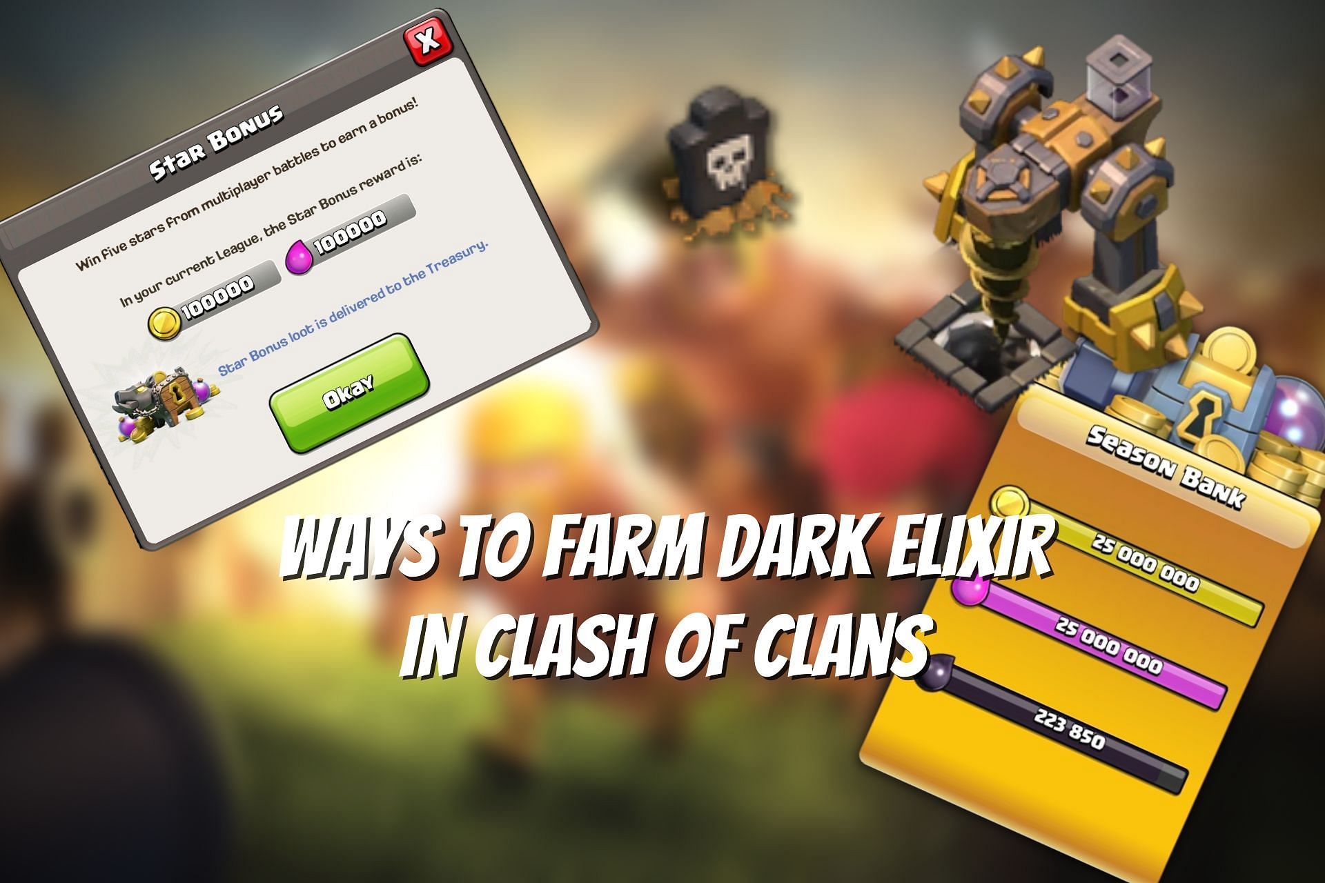 Earn Dark Elixir in Clash of Clans (Image via Sportskeeda)