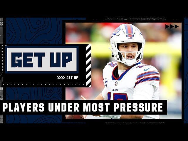 Josh Allen under more pressure than Tom Brady and Aaron Rodgers