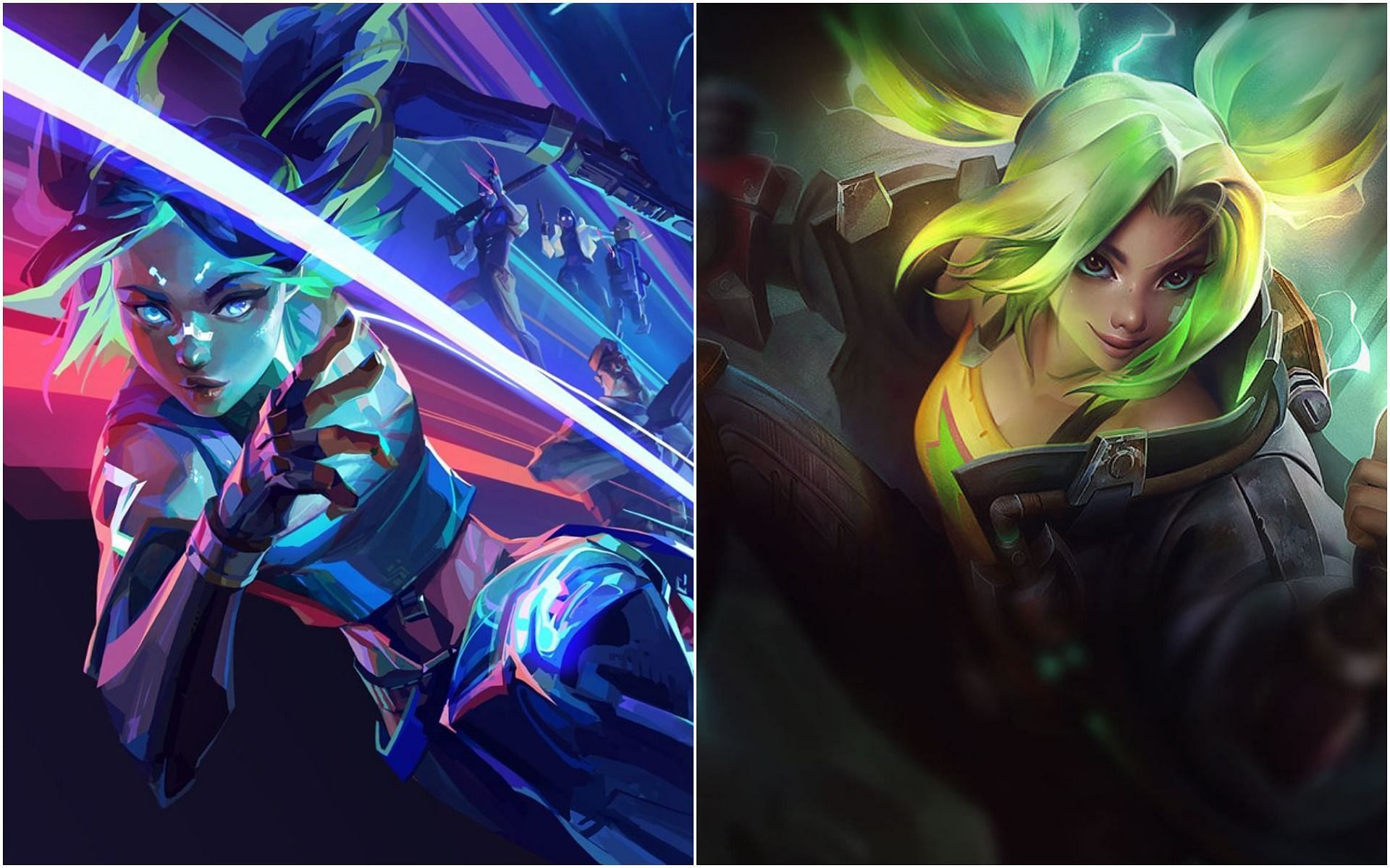 The cross-development of Zeri and Neon might be a sign for something big (Image via Valorant/League of Legends)