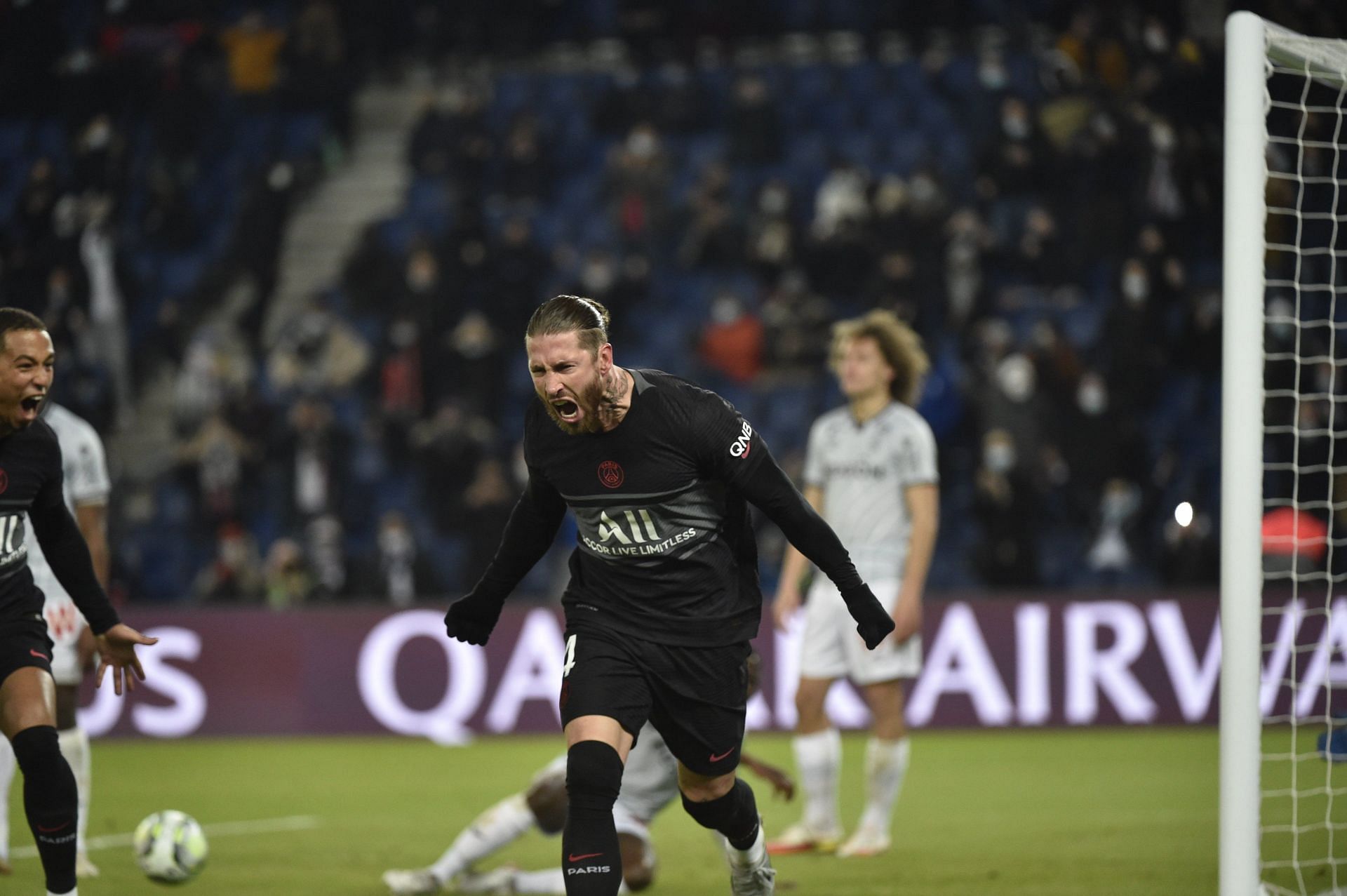 Sergio Ramos started for just the second time for PSG this season.