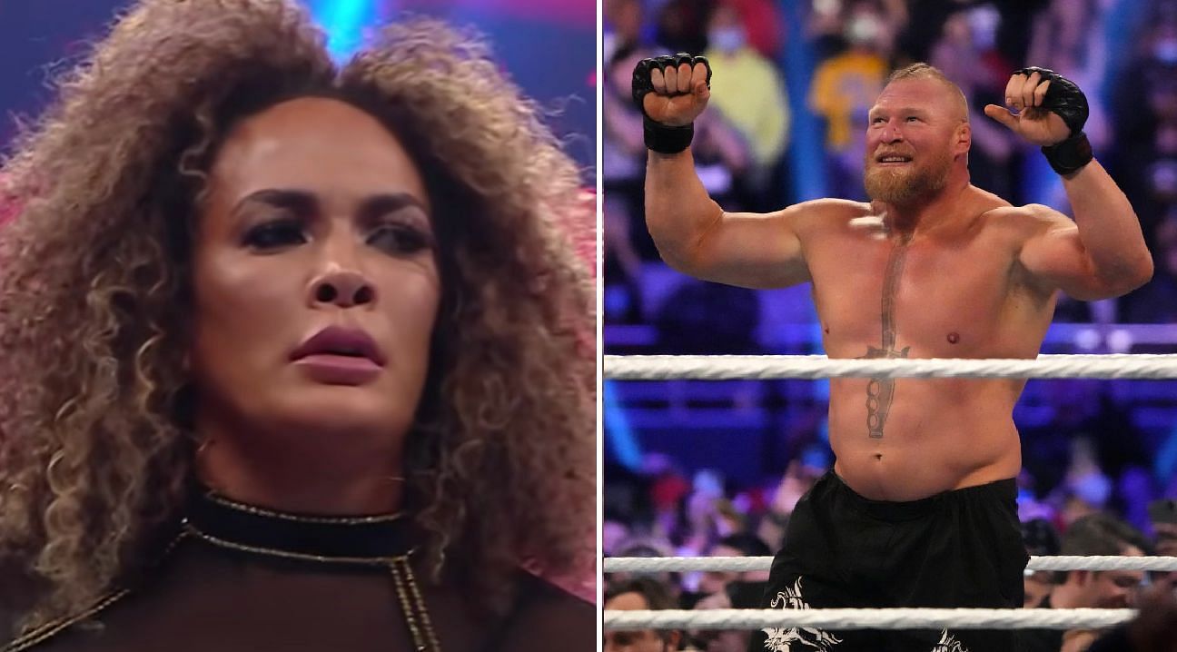 Nia Jax reacts to Brock Lesnar&#039;s Royal Rumble victory