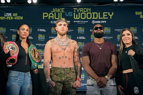 Jake Paul v Tyron Woodley - Press Conference