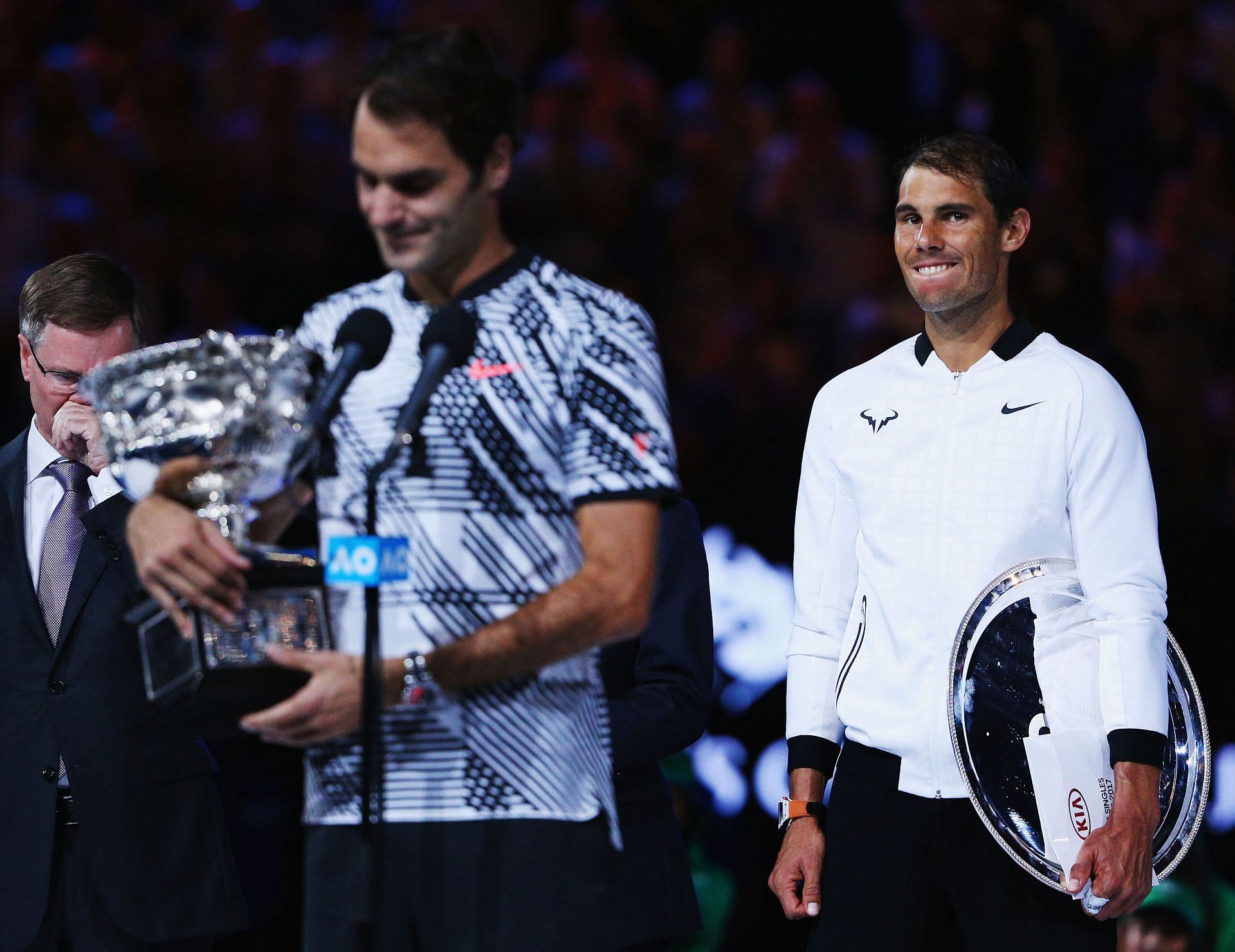 Federer beat Nadal in five sets to win his fifth Australian Open title