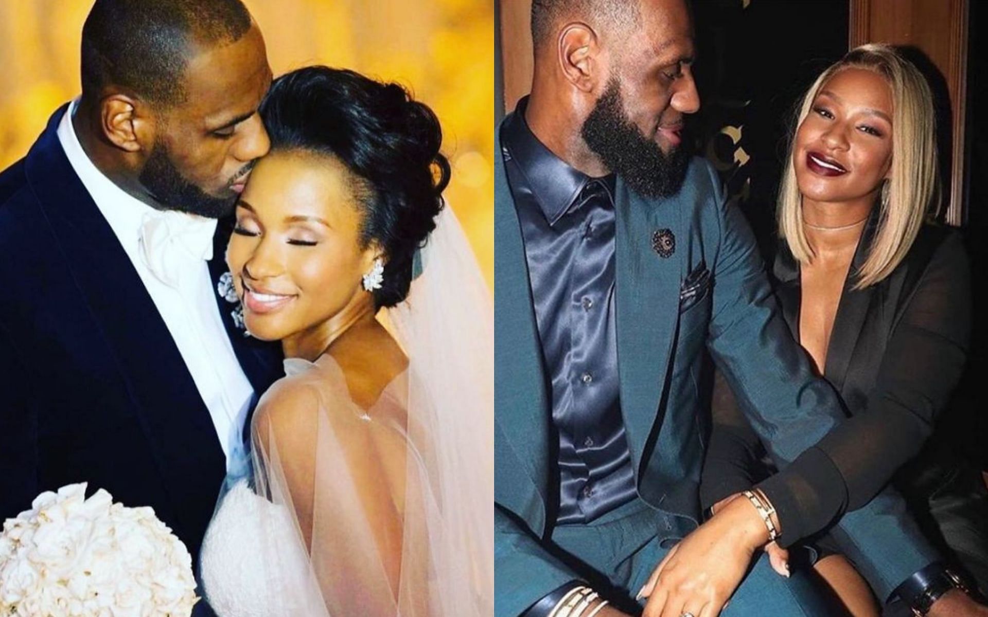 lebron james and his wife wedding