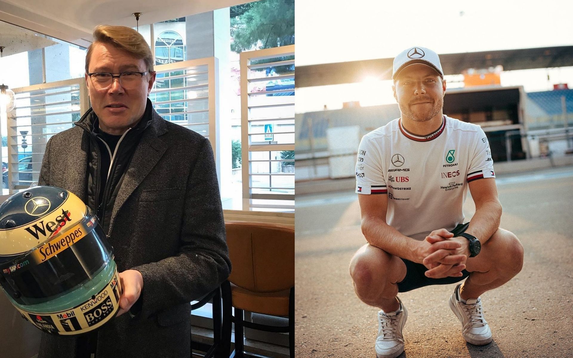 Mika Hakkinen (left) and Valtteri Bottas (right) (Image Courtesy: @f1mikahakkinen and @valtteribottas on Instagram)