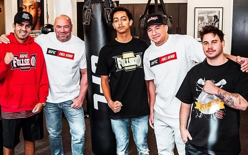 UFC president Dana White with the Nelk Boys