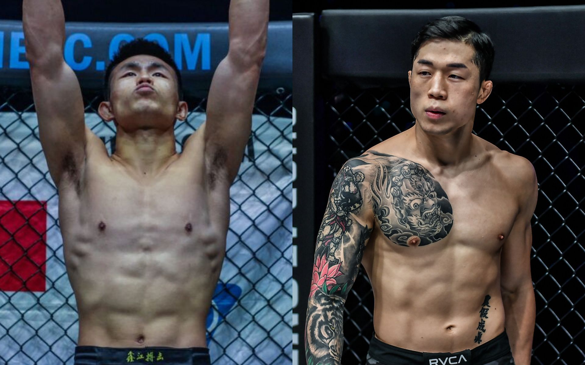 Kim Jae Woong (right) didn&#039;t prepare much on his ground game ahead of his bout with Tang Kai (left) | Photo: ONE Championship