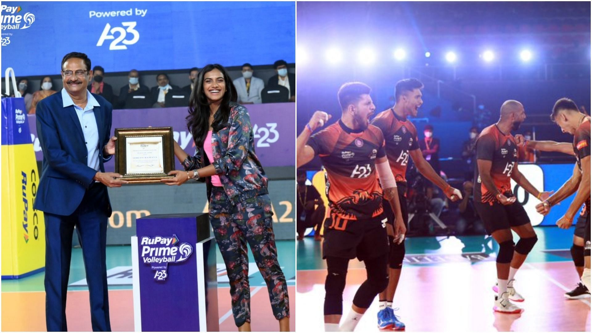 PV Sindhu inducts father PV Ramana into Prime Volleyball League Hall of Fame