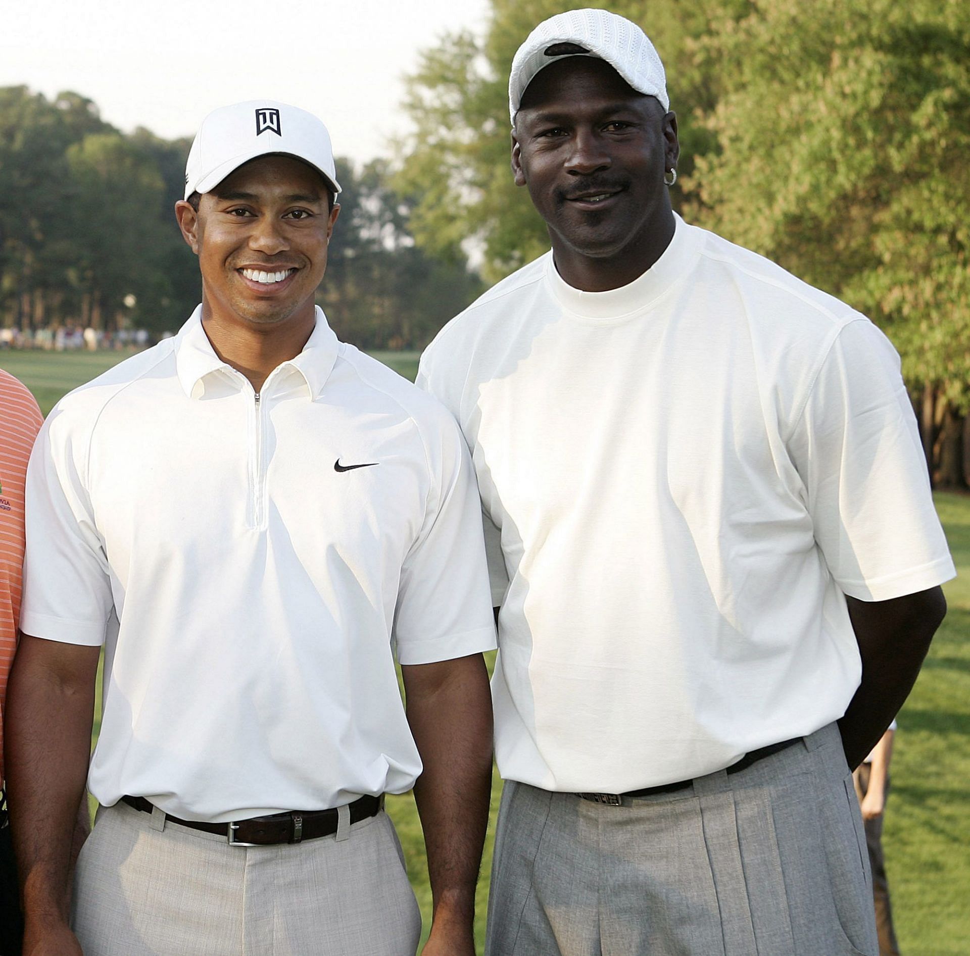 Michael Jordan and Tiger Woods (Image credit: Sam Greenwood/PGA