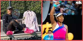 Naomi Osaka shares photos from her return to on-court training, poses with her Yonex limited edition racket bag