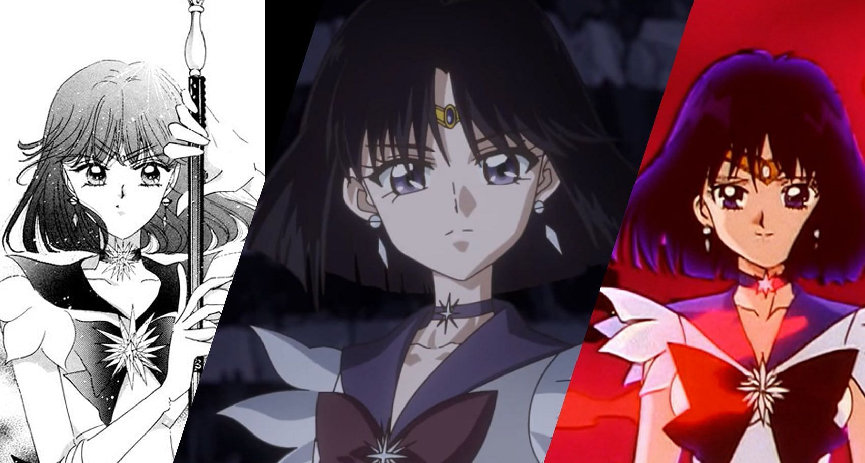 Sailor Saturn collage (Image via Toei Animation)