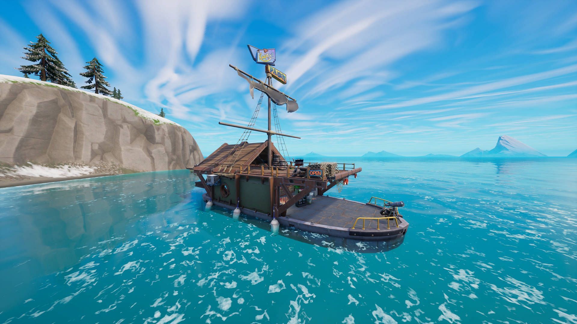 How to visit Adrift or Pawntoon in a Motorboat in Fortnite Chapter 3