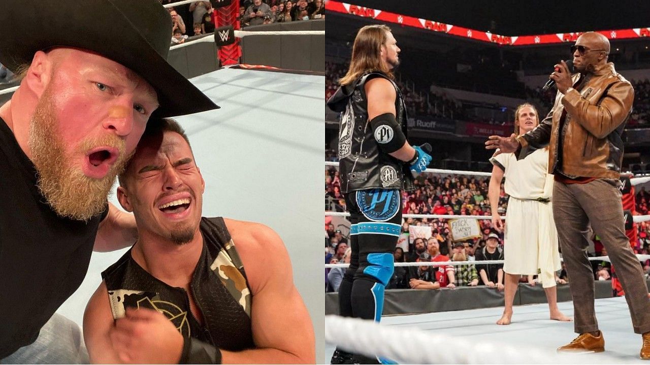 WWE Raw के इस हफ्ते के ओपनिंग सैगमेंट में ब्रॉक लैसनर नजर आए थे
